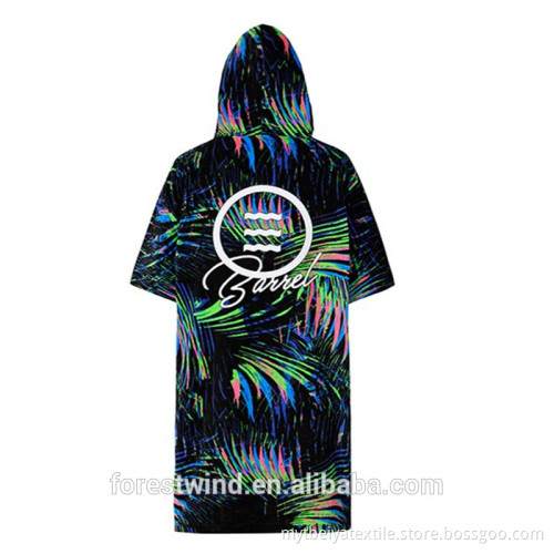Luxury Fashion Custom Printed Adult Cotton Towel Poncho